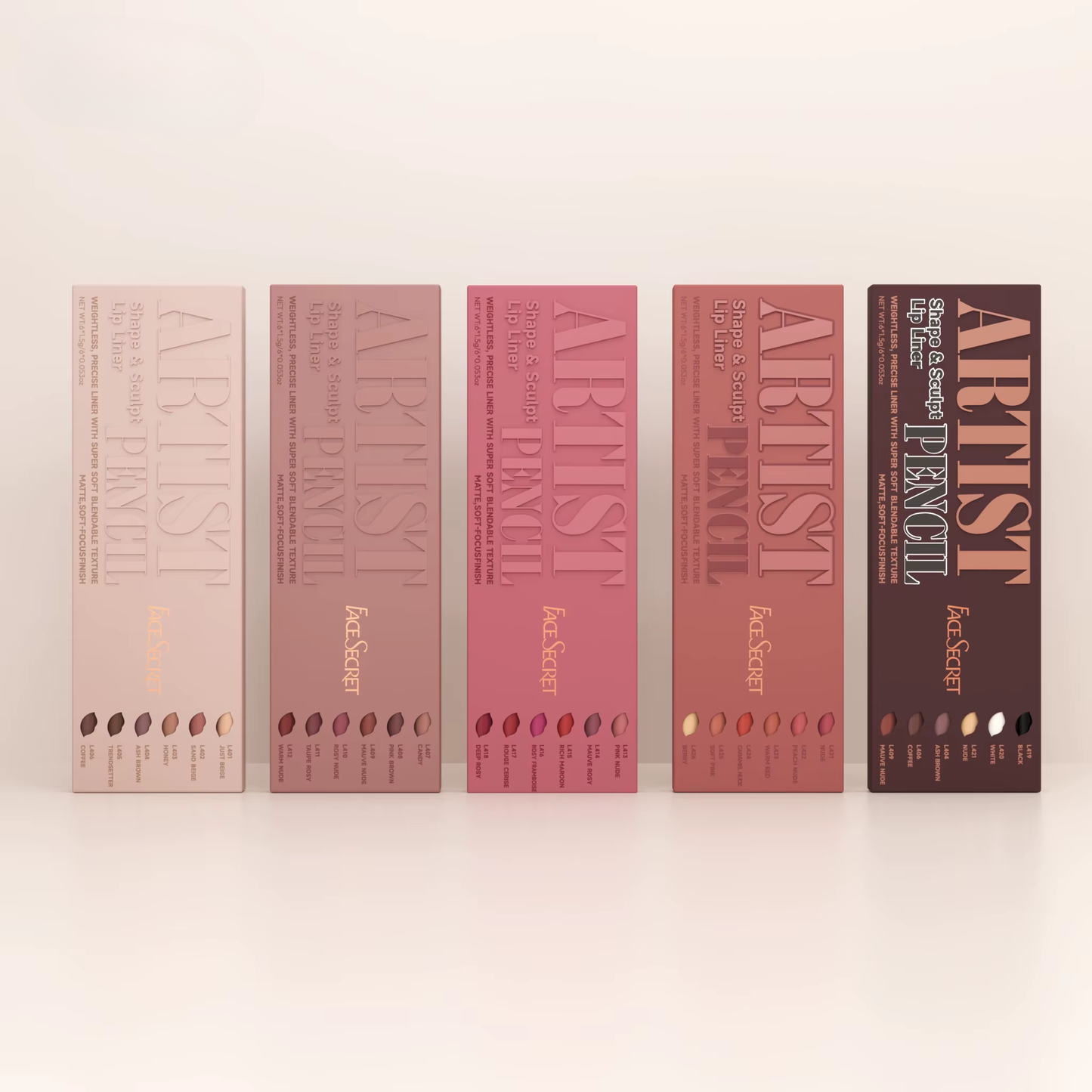 Lipliner potloden set