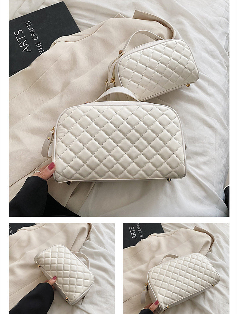 Rhombus Cosmetic Bag Portable Large Capacity