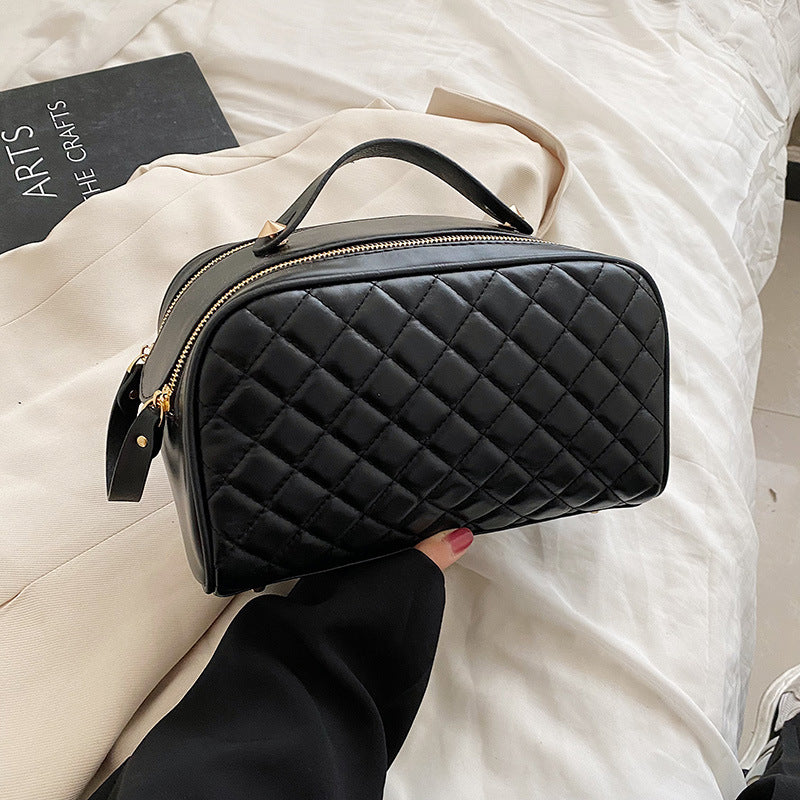 Rhombus Cosmetic Bag Portable Large Capacity