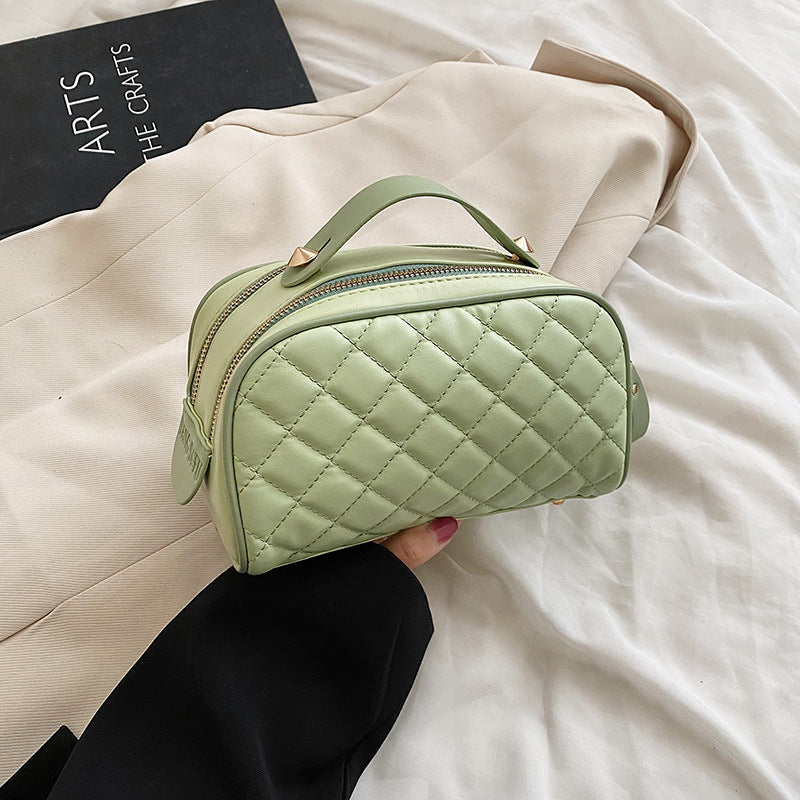 Rhombus Cosmetic Bag Portable Large Capacity