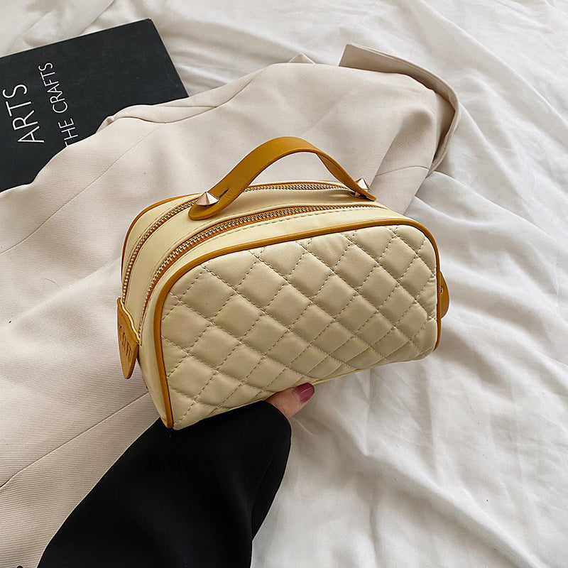 Rhombus Cosmetic Bag Portable Large Capacity