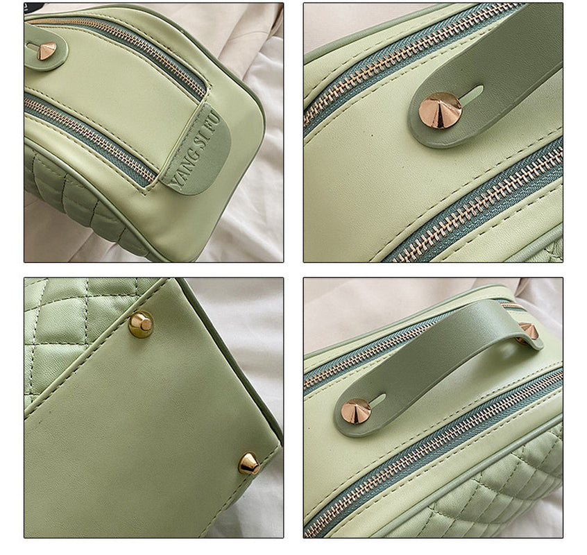 Rhombus Cosmetic Bag Portable Large Capacity