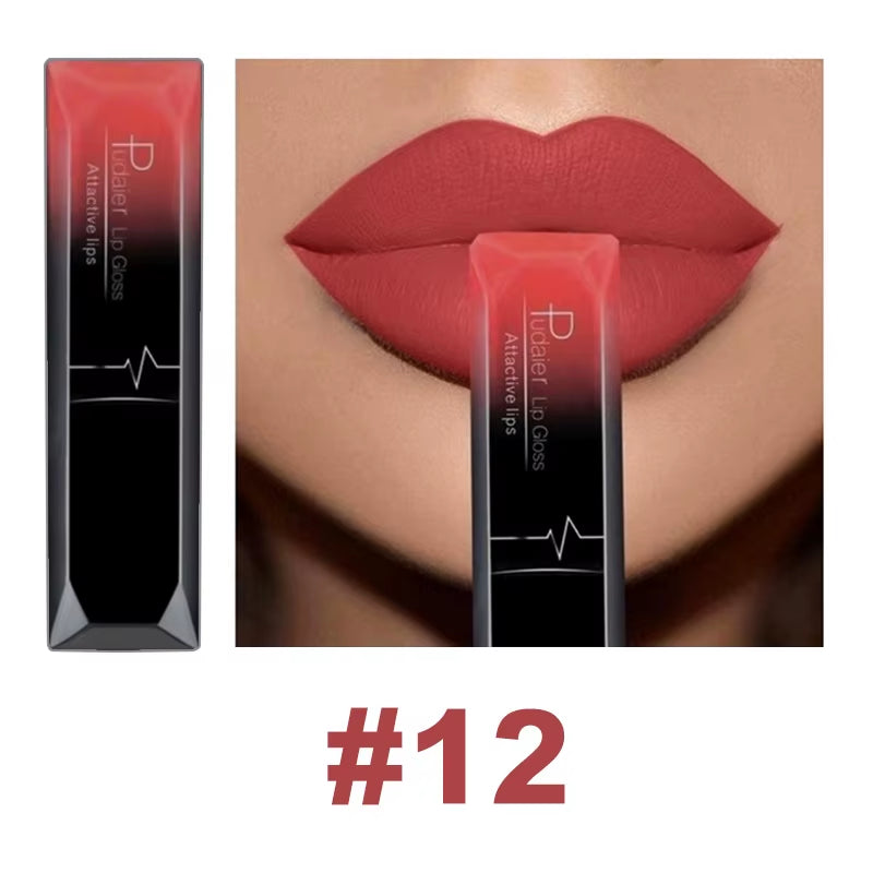21 Color Lip Gloss Waterproof Matte Liquid Lipstick Moisturizing Lip Gloss Lip Makeup Beauty Cosmetics