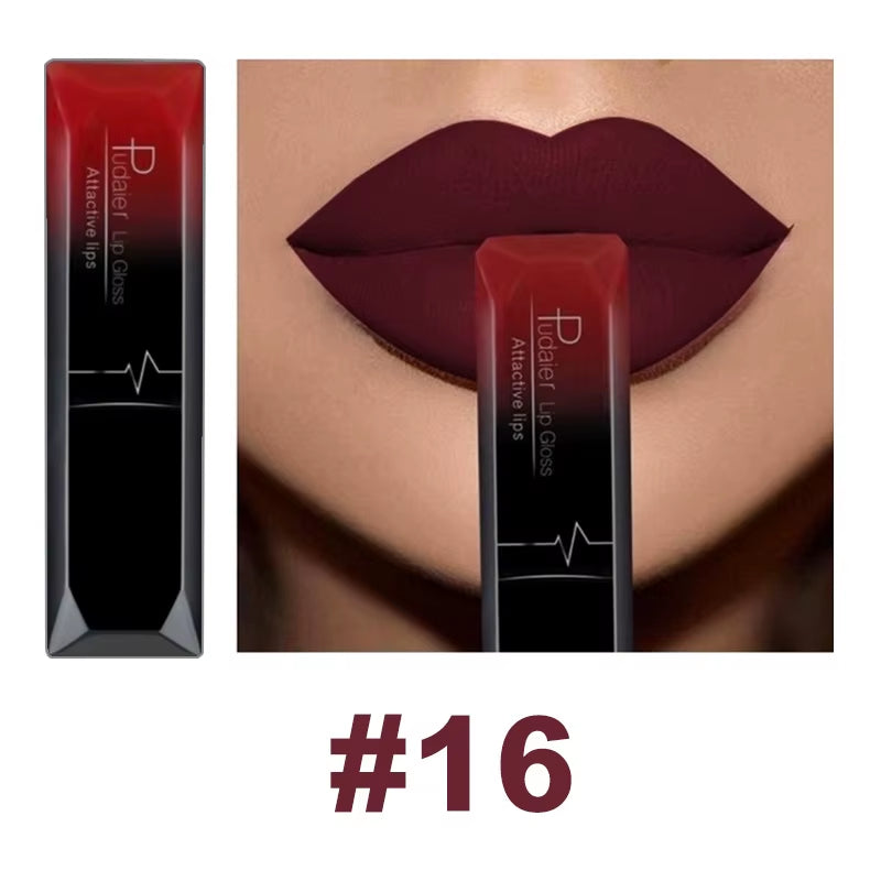21 Color Lip Gloss Waterproof Matte Liquid Lipstick Moisturizing Lip Gloss Lip Makeup Beauty Cosmetics