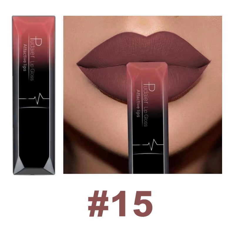 21 Color Lip Gloss Waterproof Matte Liquid Lipstick Moisturizing Lip Gloss Lip Makeup Beauty Cosmetics